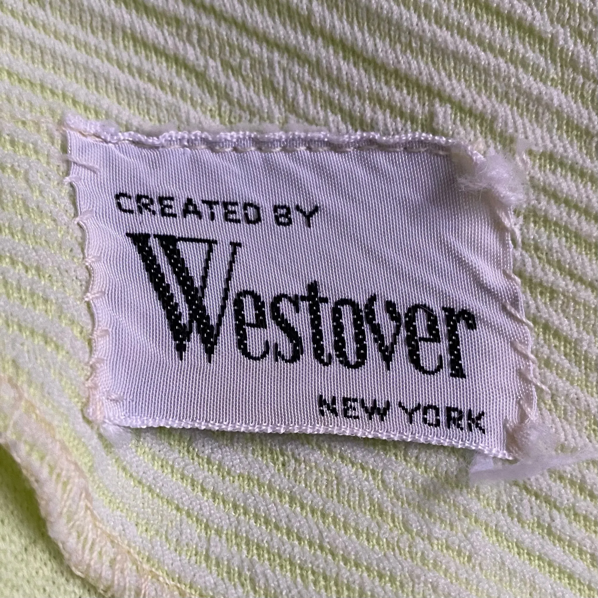 1960s Created by Westover New York Light Mint Green Dress