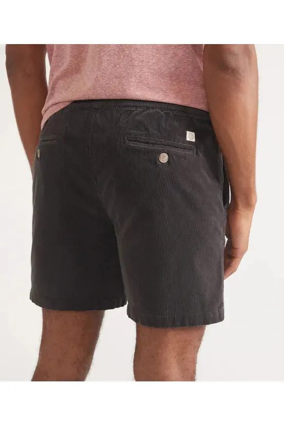6" Saturday Corduroy Short - Faded Black