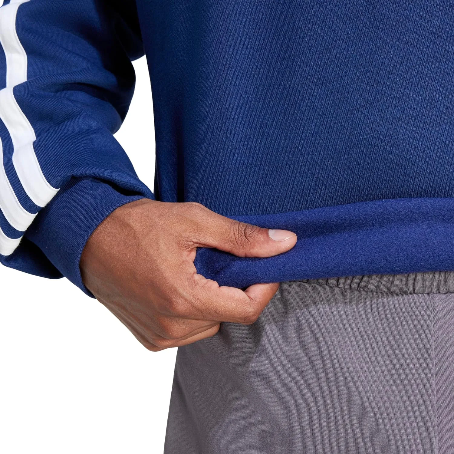 adidas Men's Essentials 3-Stripes Fleece Sweatshirt