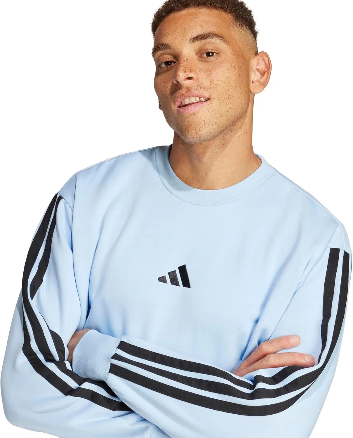 adidas Men's Essentials 3-Stripes Fleece Sweatshirt