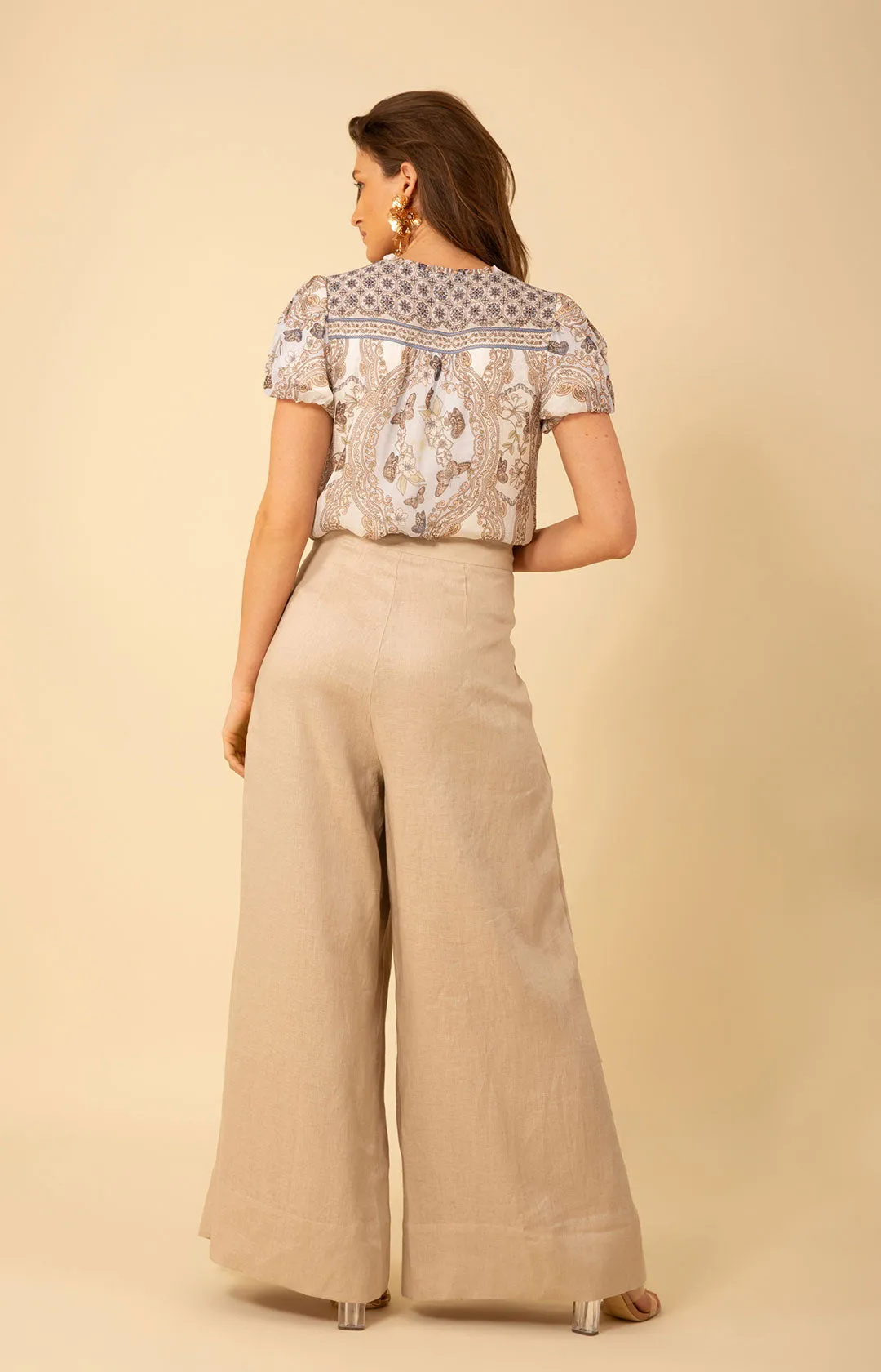 Alayna Solid Linen Pants
