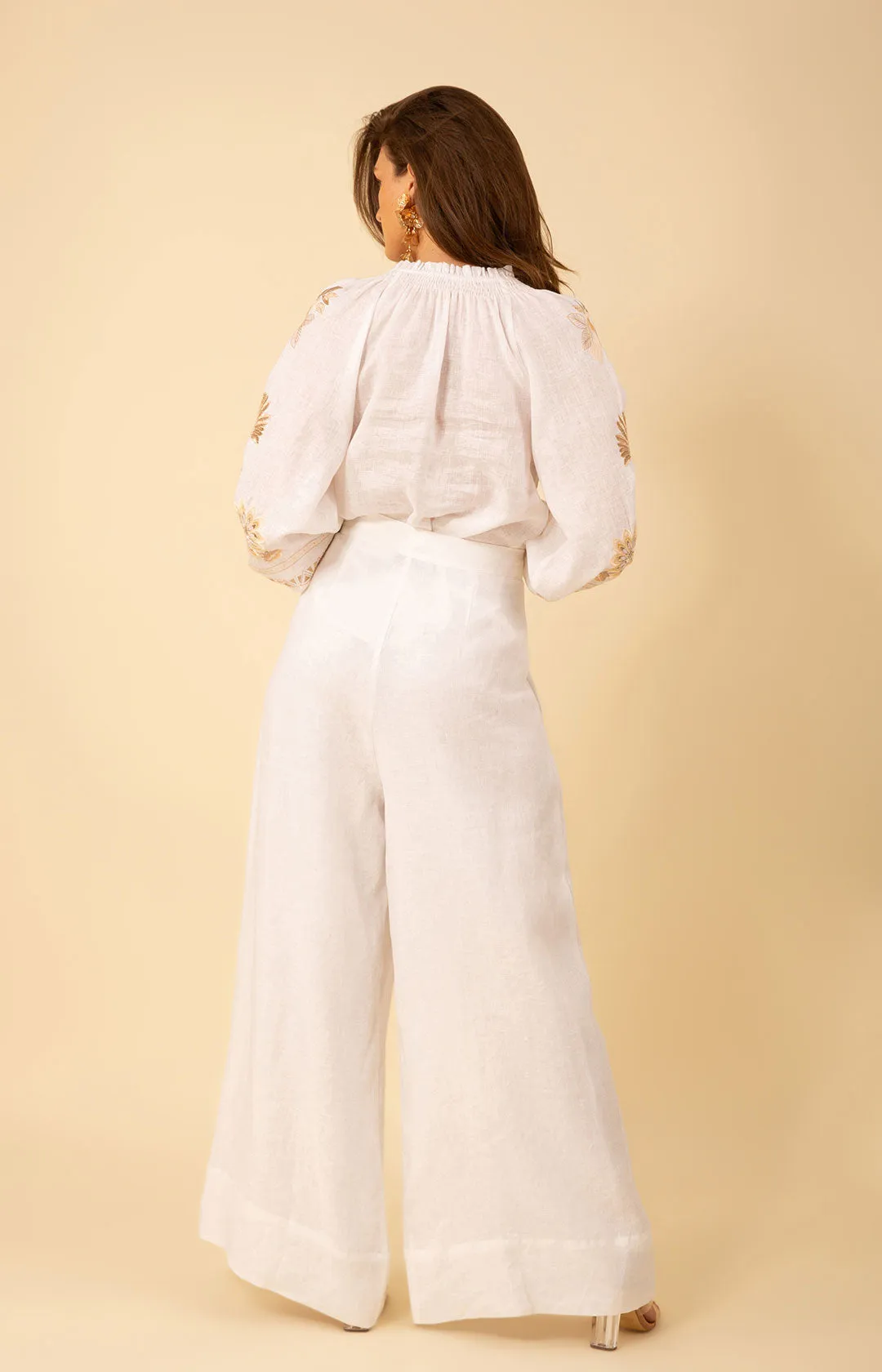 Alayna Solid Linen Pants