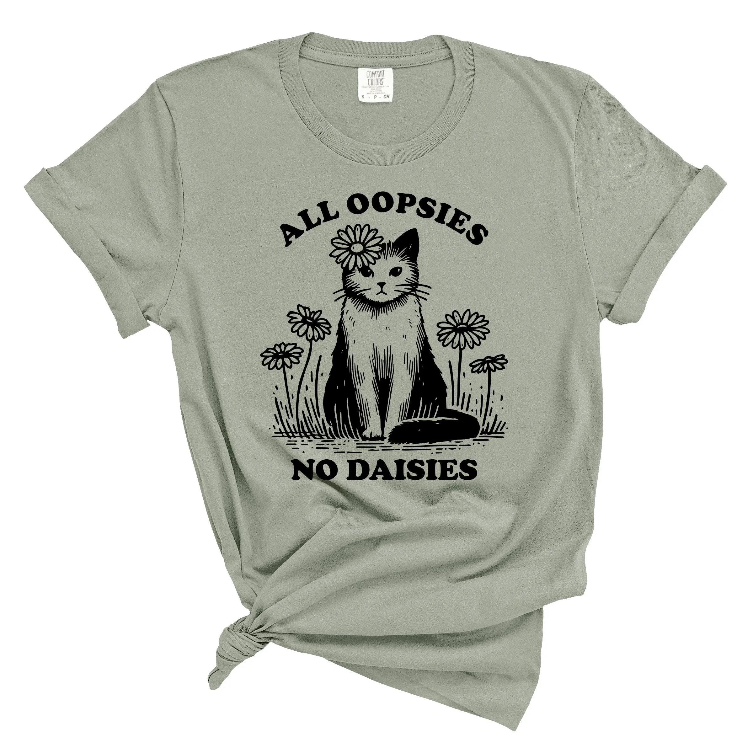All Oopsies No Daisies Cat Graphic Shirt
