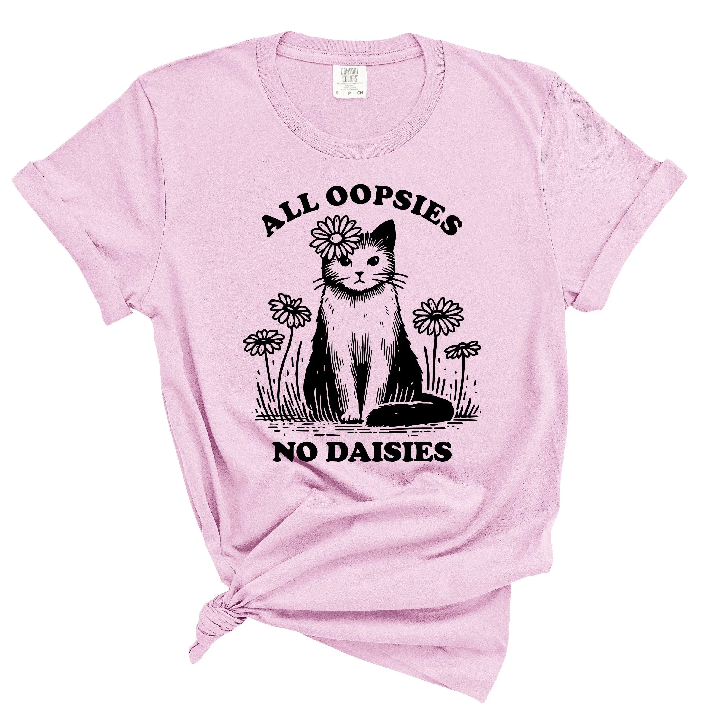 All Oopsies No Daisies Cat Graphic Shirt