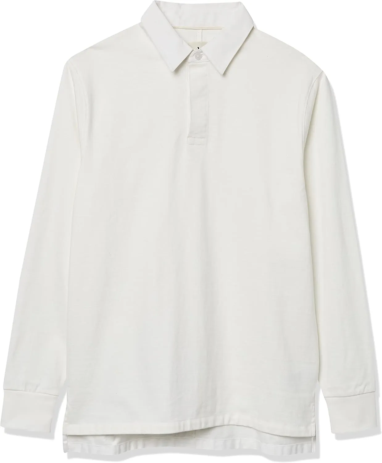 Amazon Essentials Men's Organic Cotton Long Sleeve Rugby Top (Previously Amazon Aware)