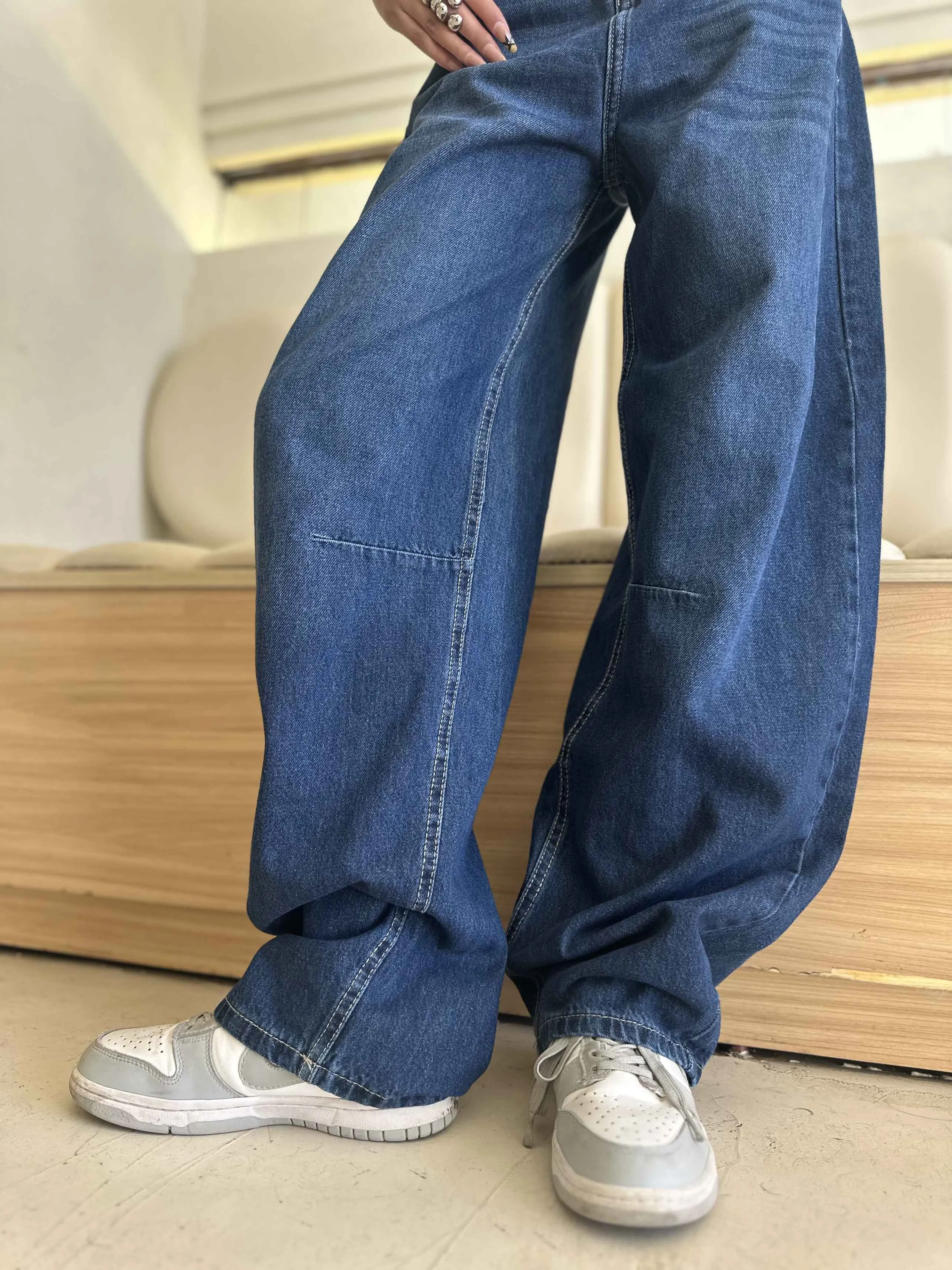 Balloon - Navy Blue Jeans.