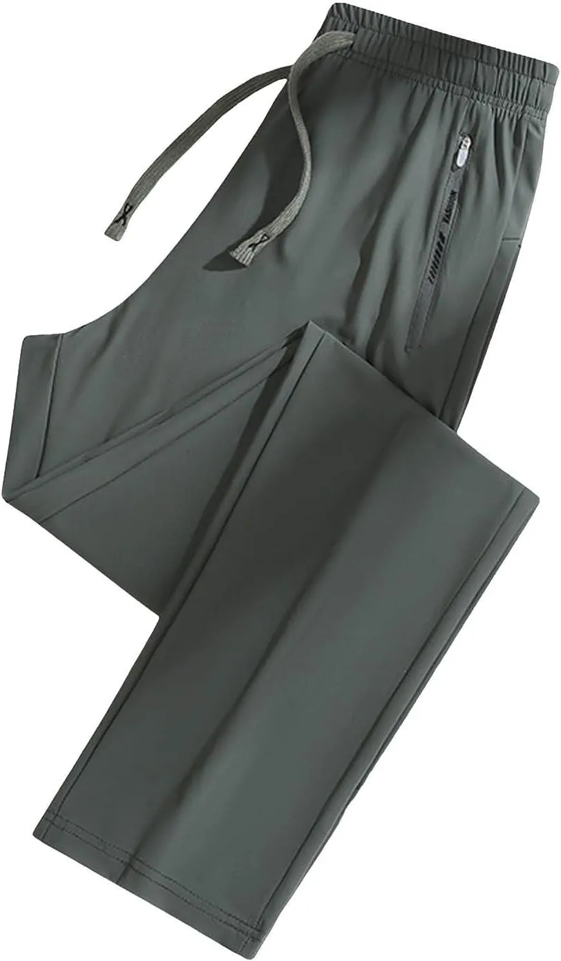 Beeswan Stretch Active Pants for Women Breathable Quick Drying Waterproof Pants Casual Loose Zipper Pockets Hiking Trousers