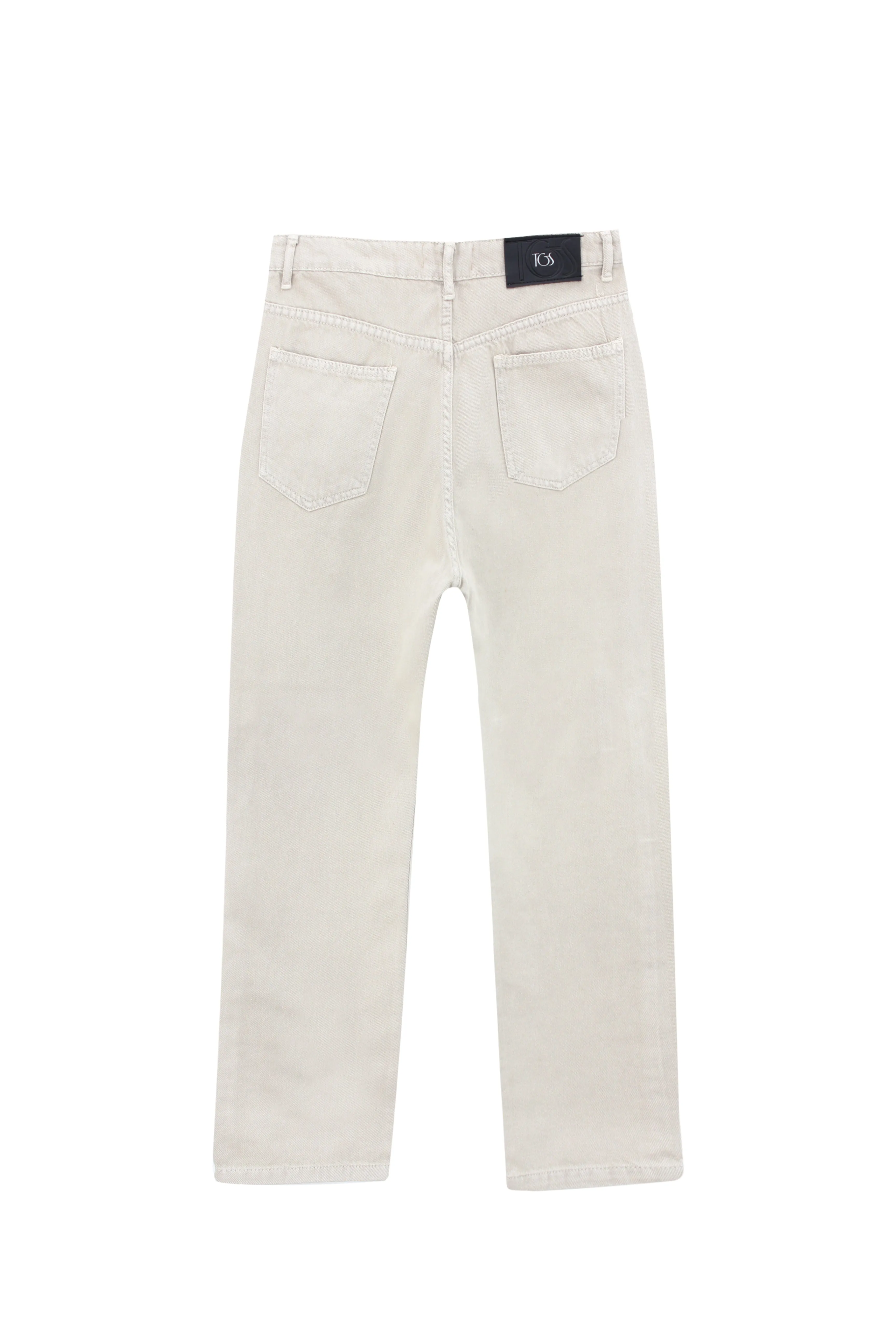 Beige Mom Fit Jeans