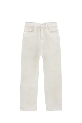 Beige Mom Fit Jeans