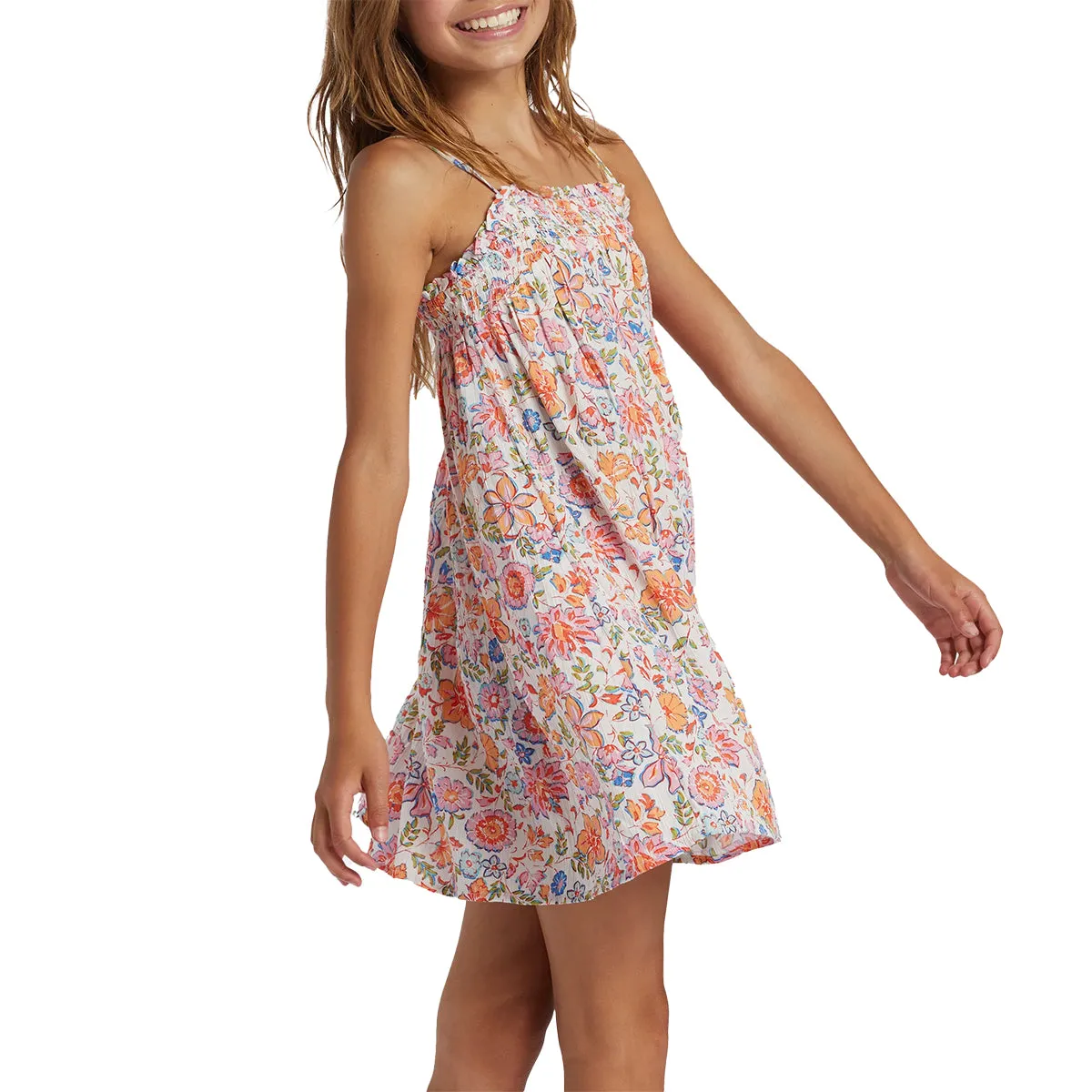 Billabong Youth Sunshine Fun Flowy Mini Dress