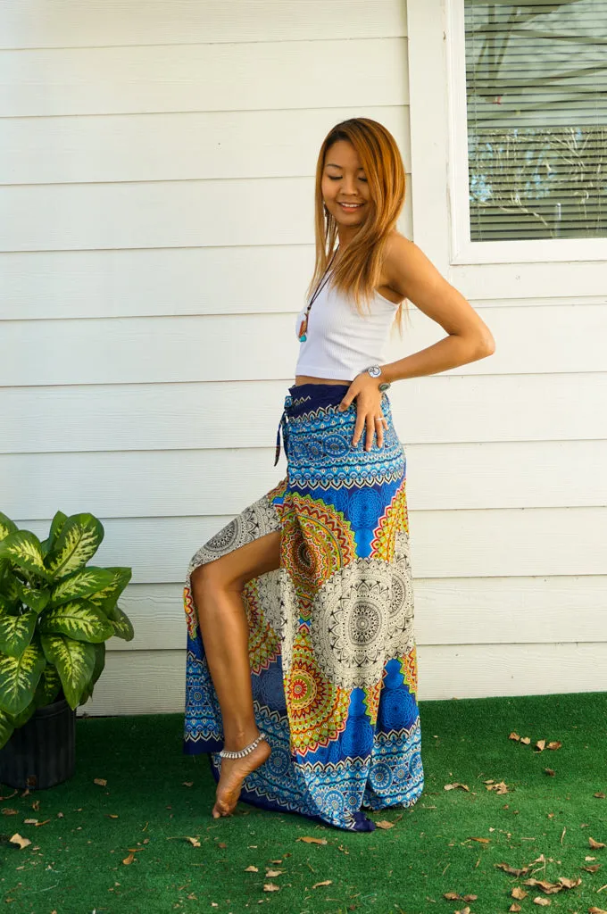 Celestial Mandala Palazzo Wrap Pants
