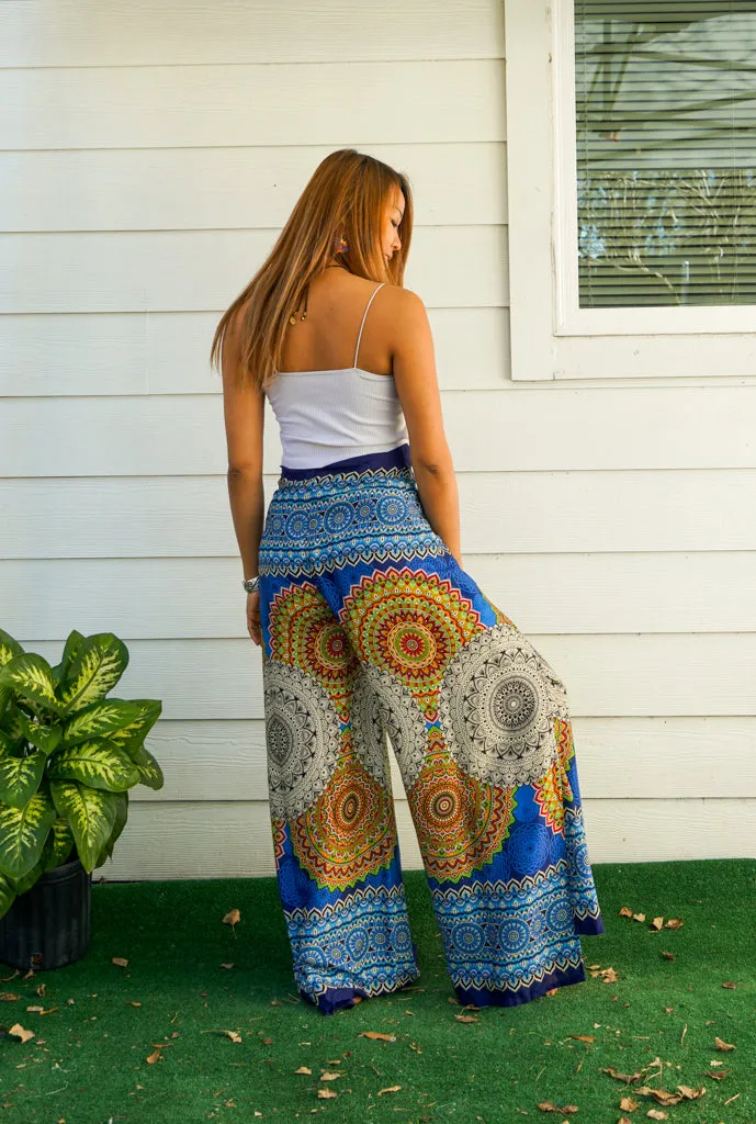 Celestial Mandala Palazzo Wrap Pants