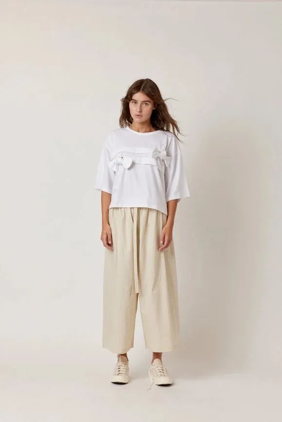 Cropped Cotton Pants