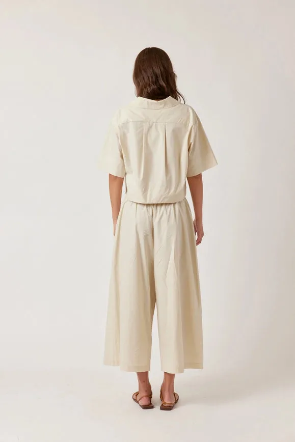 Cropped Cotton Pants