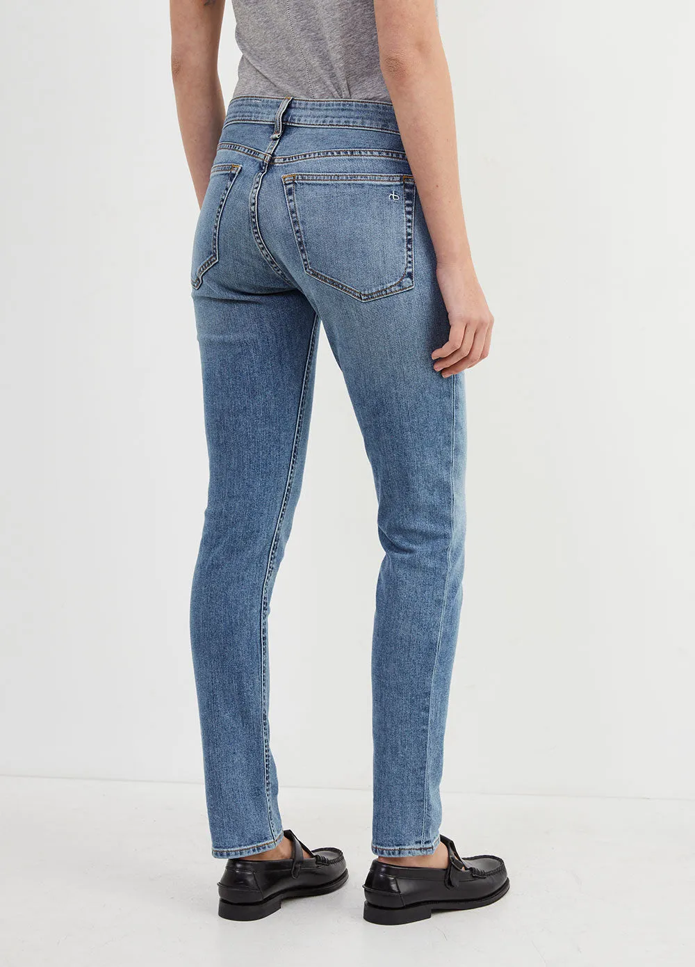 Dre Low-Rise Slim Boyfriend Jeans