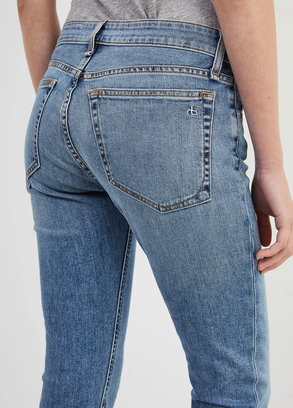 Dre Low-Rise Slim Boyfriend Jeans