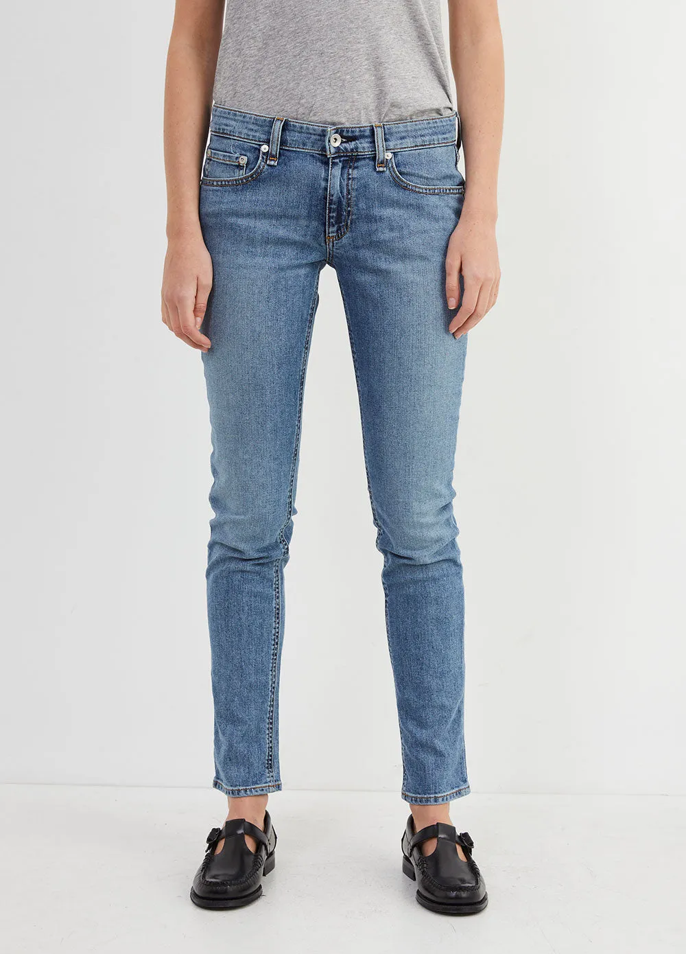 Dre Low-Rise Slim Boyfriend Jeans