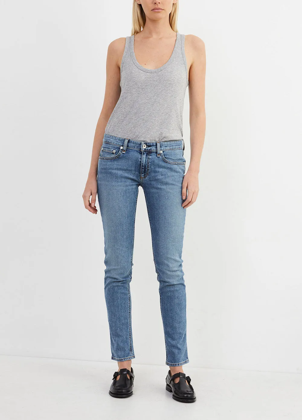 Dre Low-Rise Slim Boyfriend Jeans
