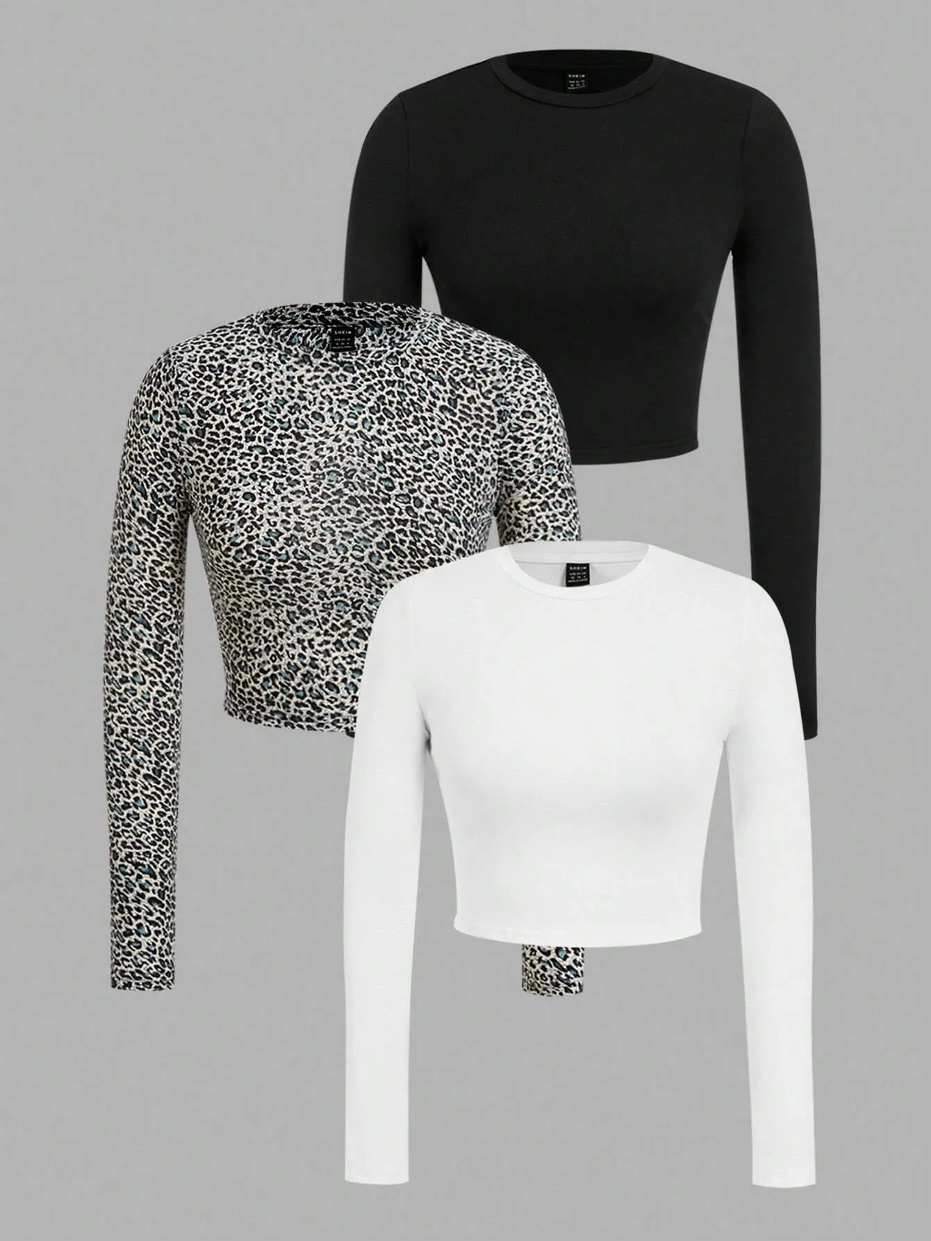 EZwear Multi-Pack Women Versatile Casual Simple Long Sleeve T-Shirt Valentine Day