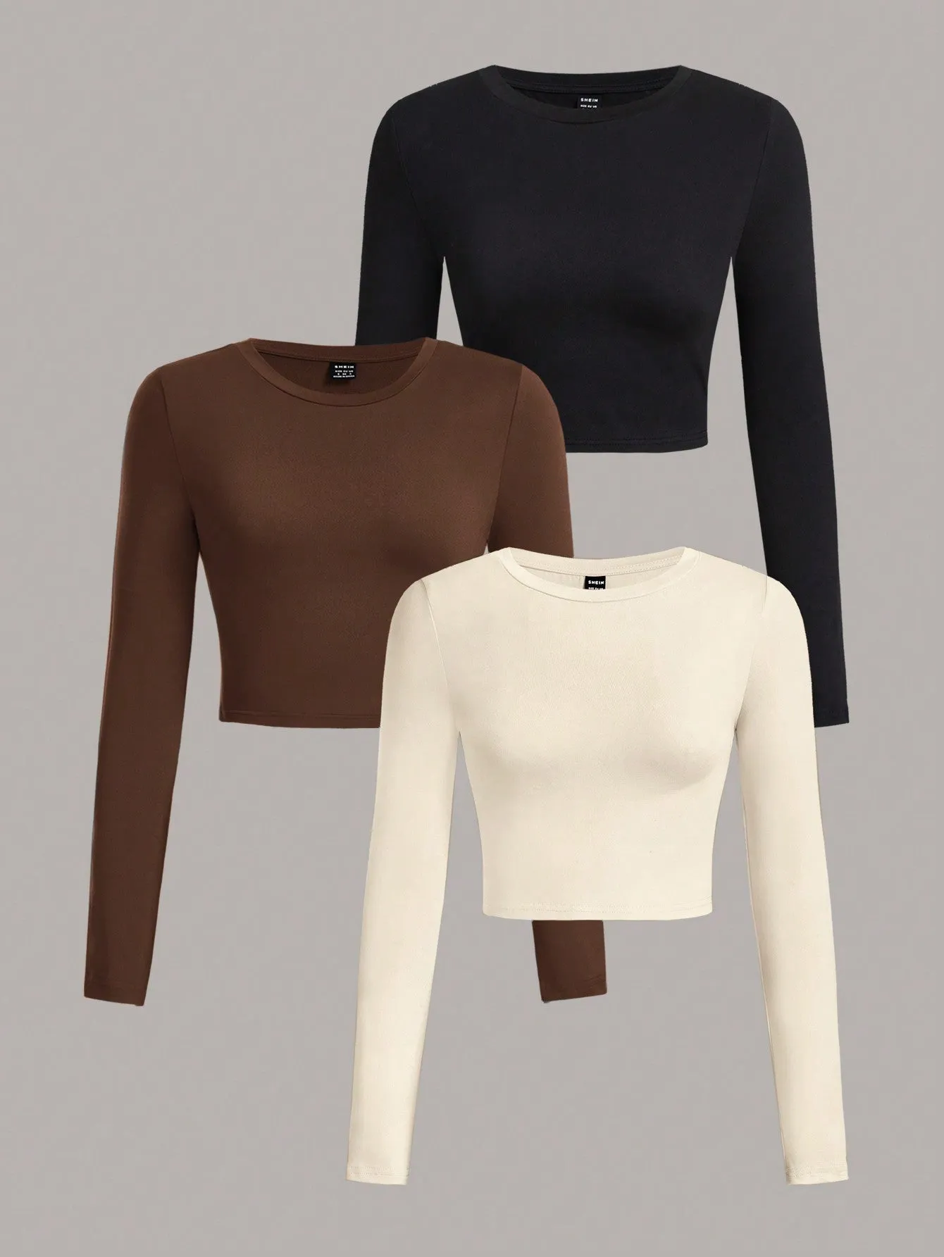 EZwear Multi-Pack Women Versatile Casual Simple Long Sleeve T-Shirt Valentine Day