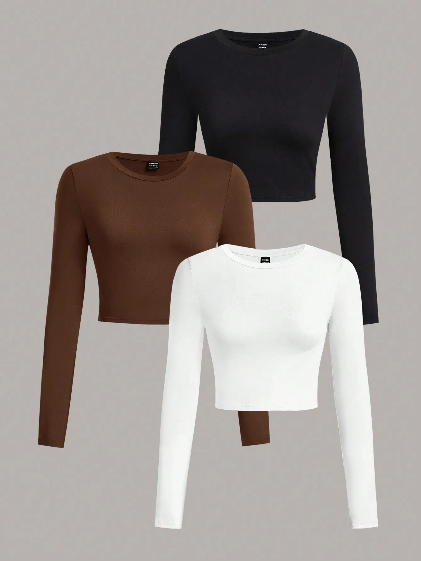 EZwear Multi-Pack Women Versatile Casual Simple Long Sleeve T-Shirt Valentine Day