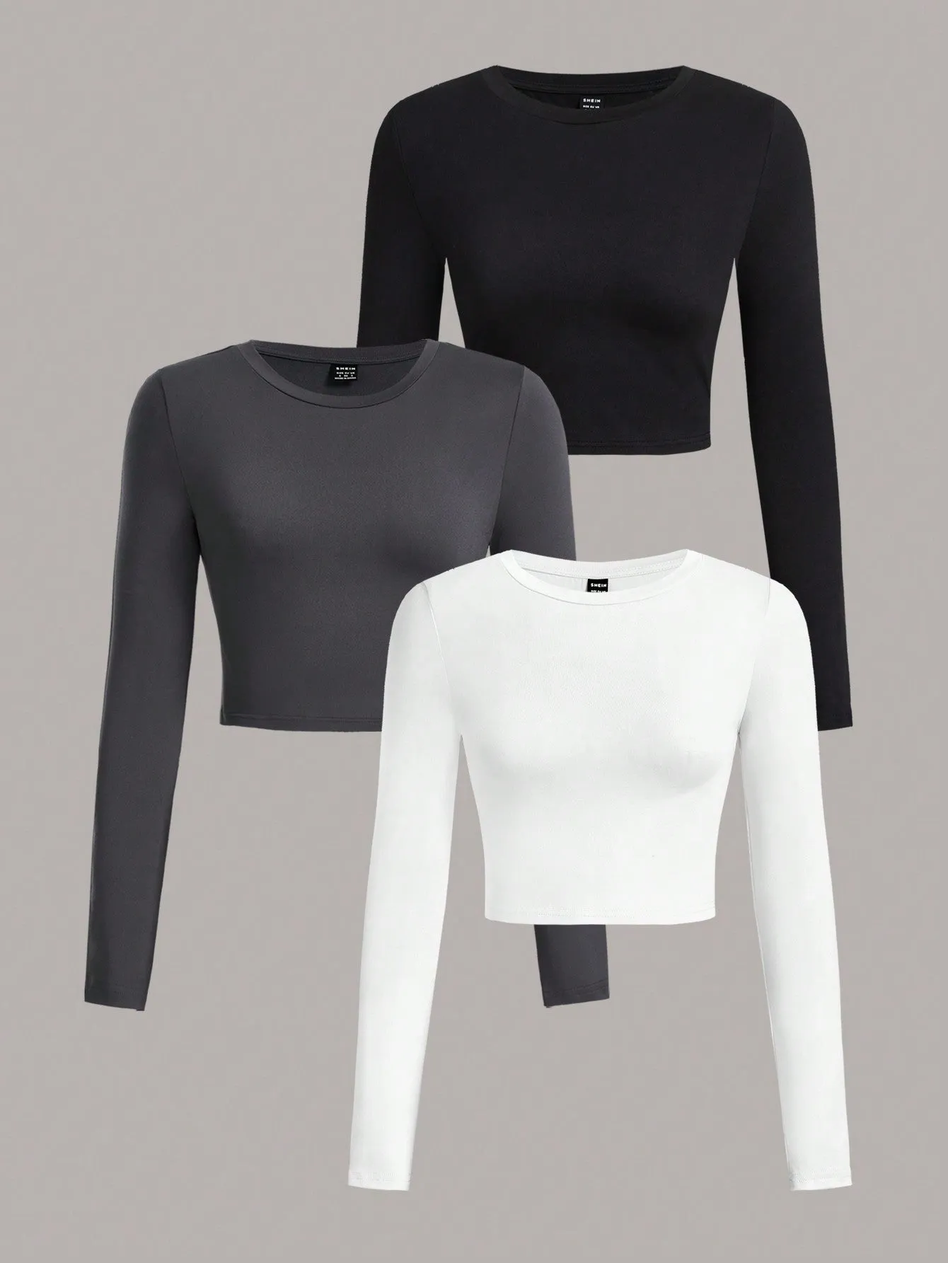 EZwear Multi-Pack Women Versatile Casual Simple Long Sleeve T-Shirt Valentine Day