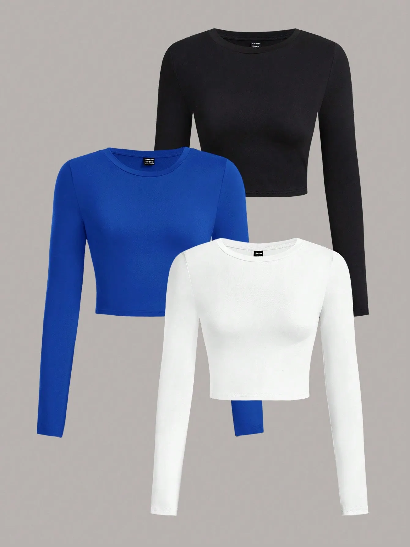 EZwear Multi-Pack Women Versatile Casual Simple Long Sleeve T-Shirt Valentine Day