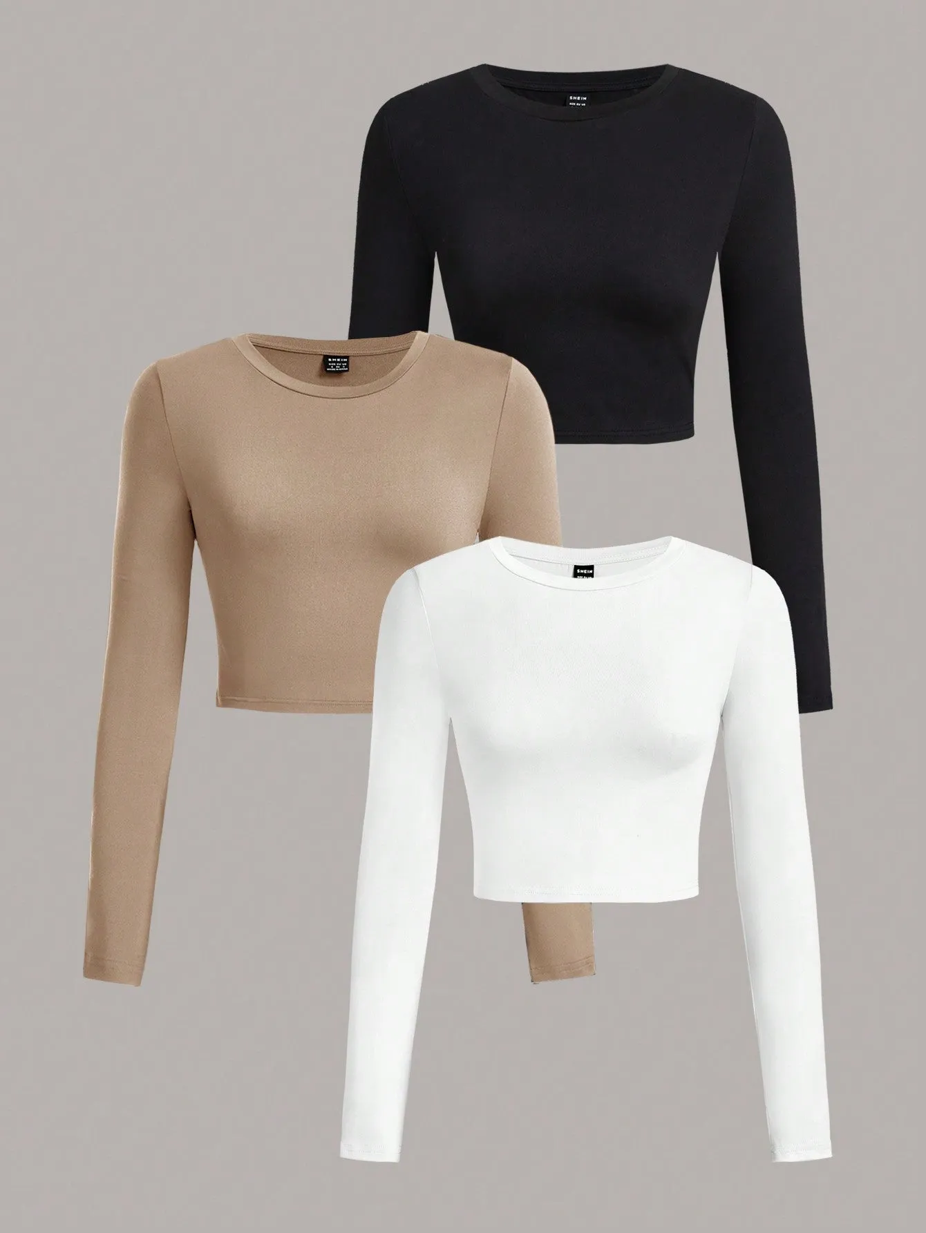 EZwear Multi-Pack Women Versatile Casual Simple Long Sleeve T-Shirt Valentine Day