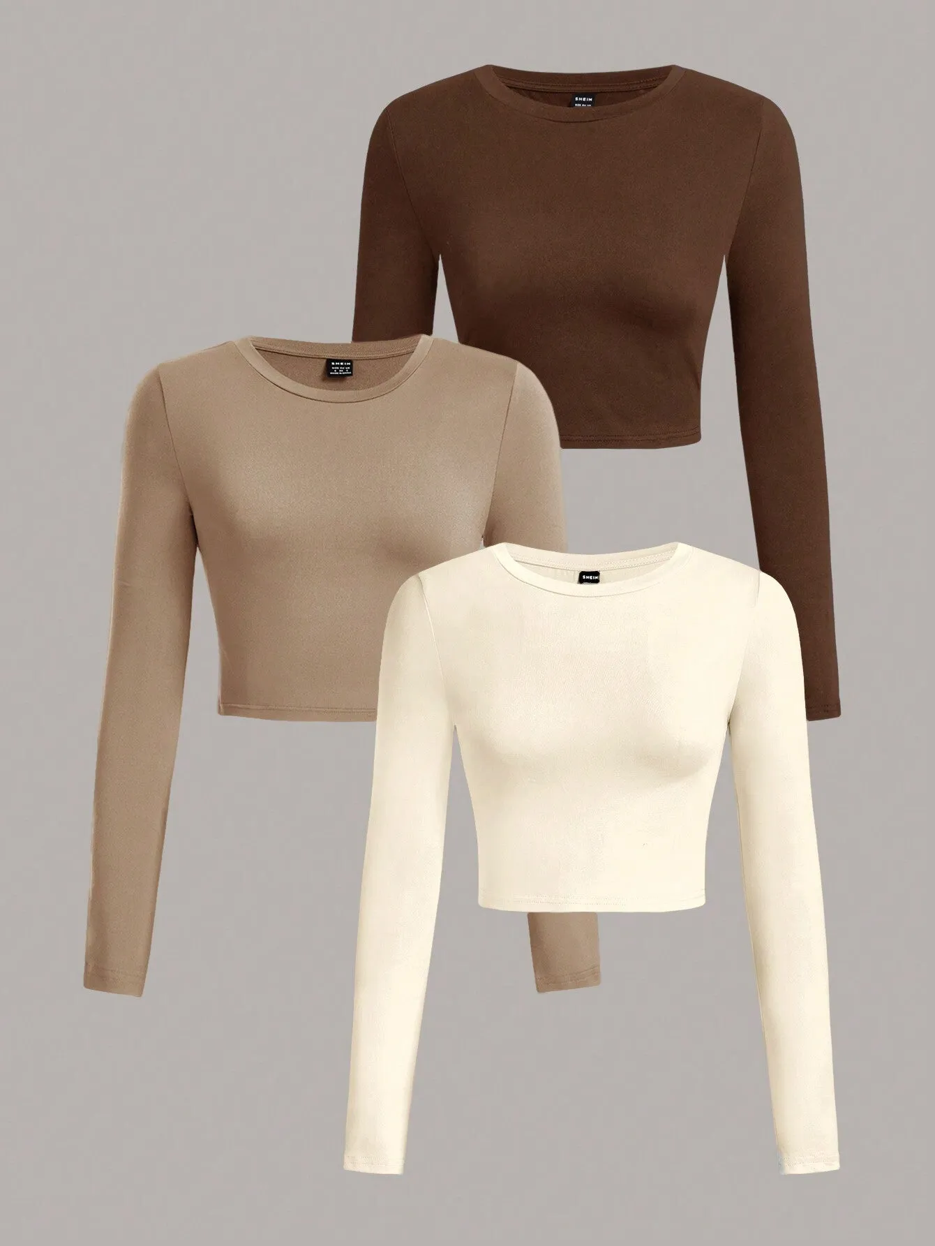 EZwear Multi-Pack Women Versatile Casual Simple Long Sleeve T-Shirt Valentine Day