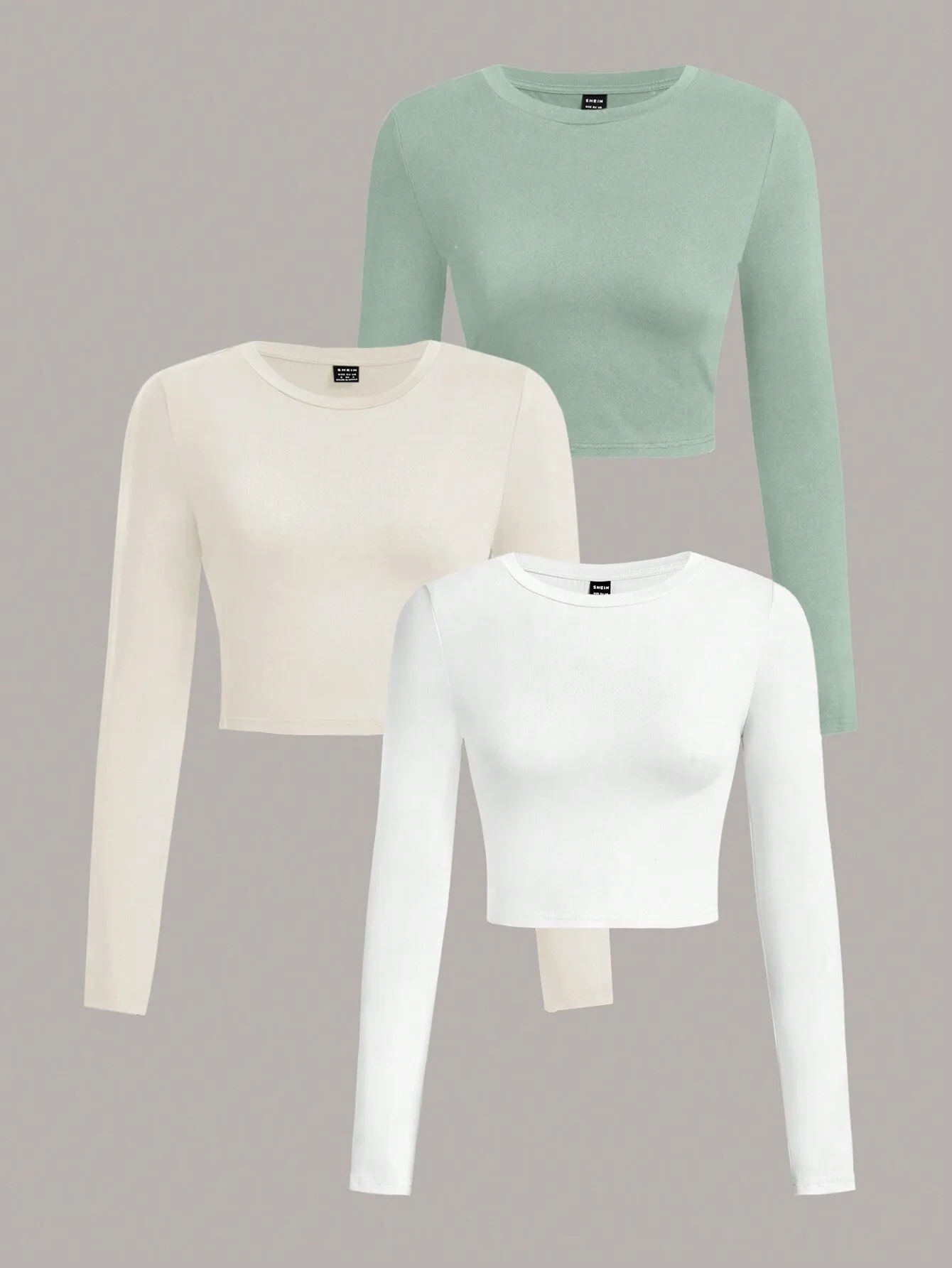 EZwear Multi-Pack Women Versatile Casual Simple Long Sleeve T-Shirt Valentine Day
