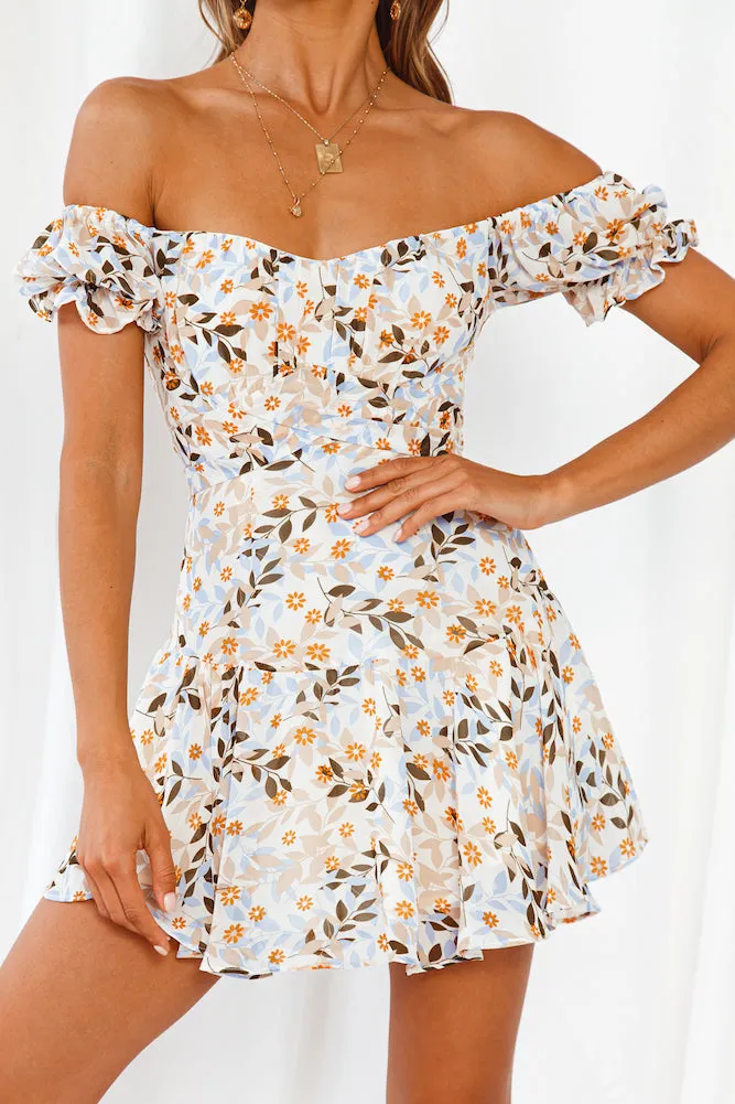 Few Pleasantries Dress Blue Multi