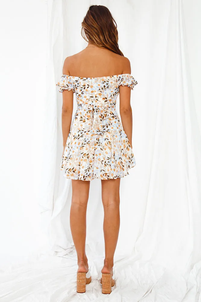Few Pleasantries Dress Blue Multi