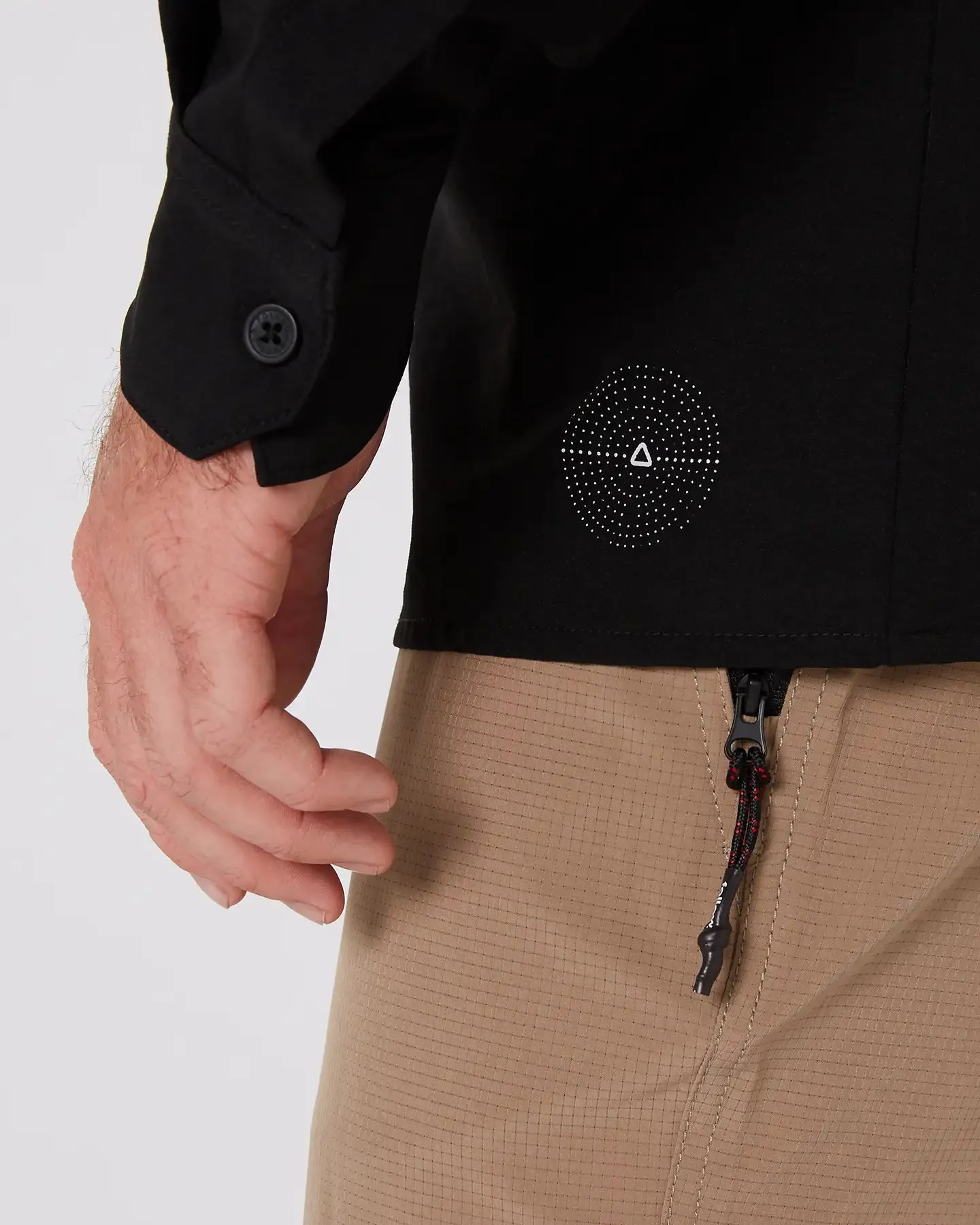 Follow Sun Shirt L/S - Black