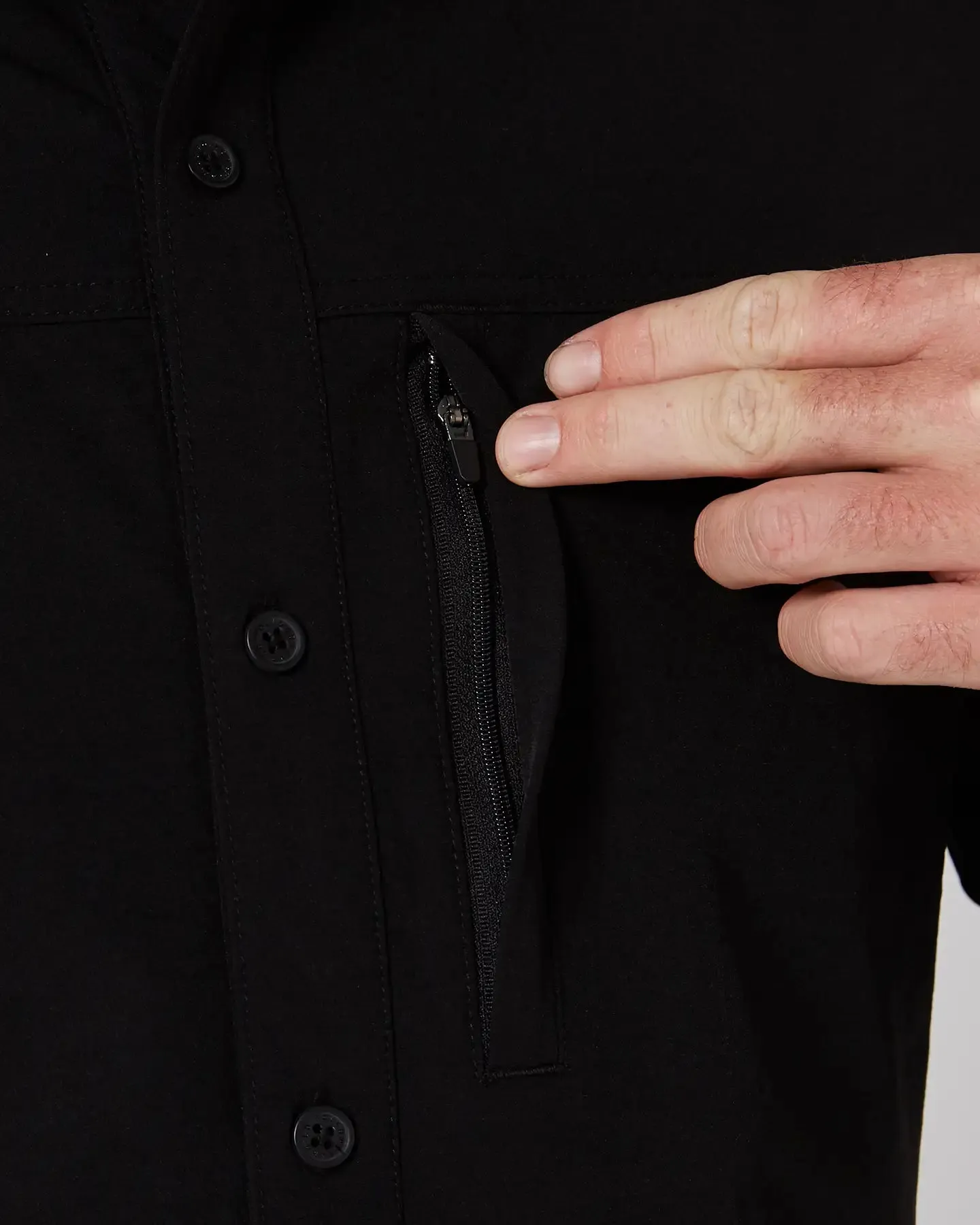 Follow Sun Shirt L/S - Black