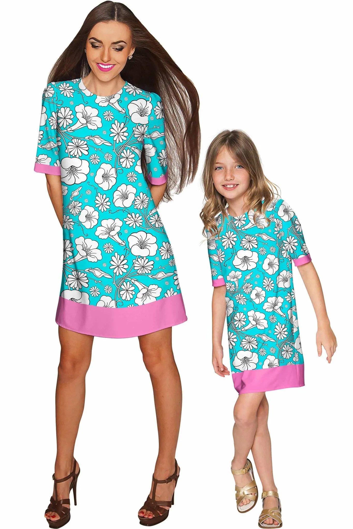 Forever Young Grace Shift Floral Mommy and Me Dresses