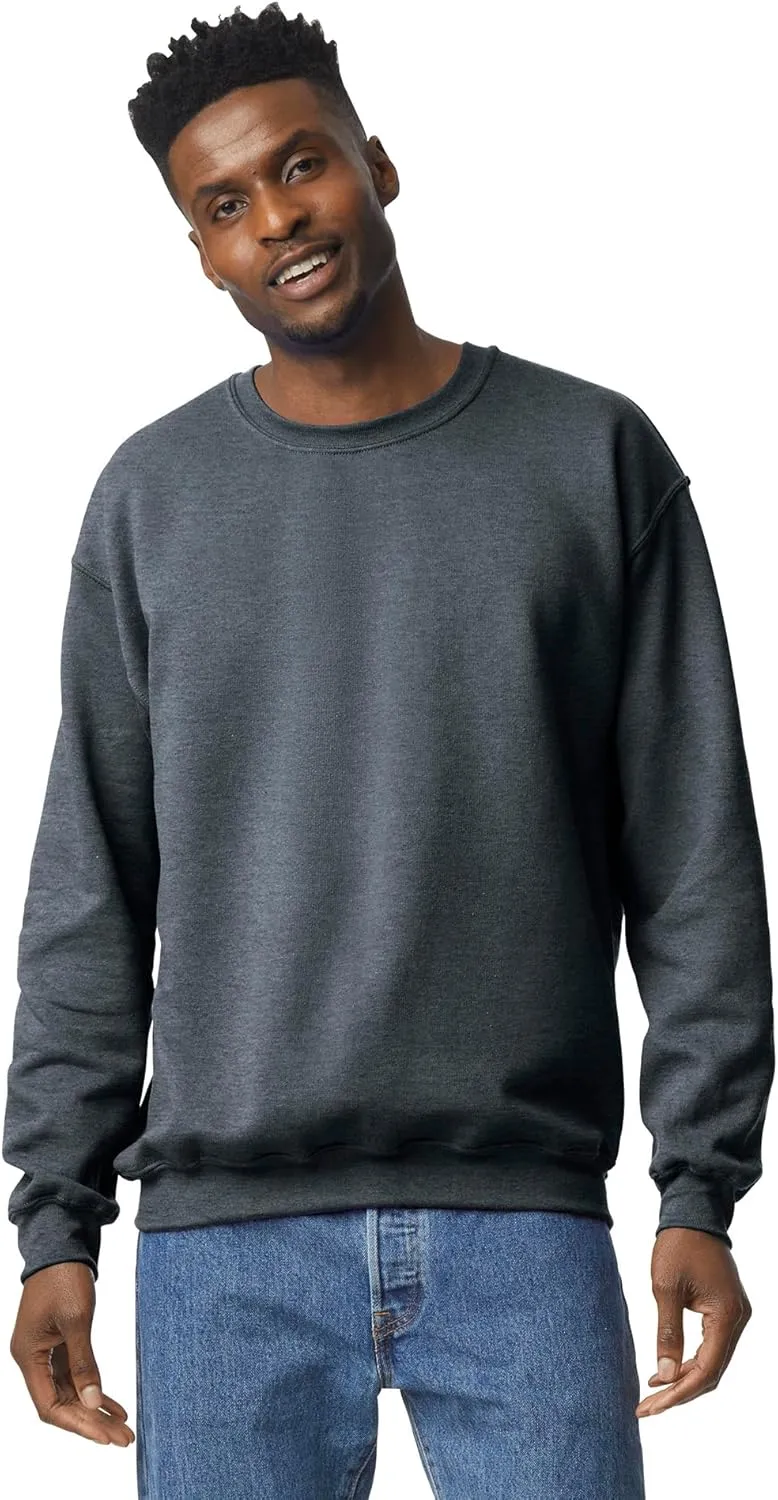 Gildan Unisex Adult Fleece Crewneck Sweatshirt, Style G18000, Multipack