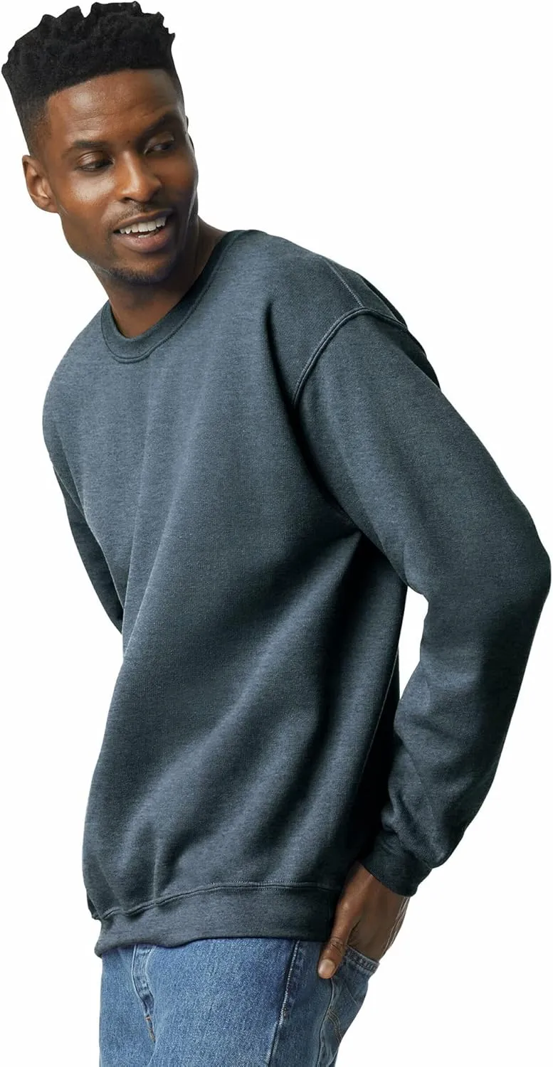 Gildan Unisex Adult Fleece Crewneck Sweatshirt, Style G18000, Multipack