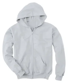 Hanes Comfortblend EcoSmart Full-Zip Kids' Hoodie Sweatshirt, Youth XL (18-20), Ash
