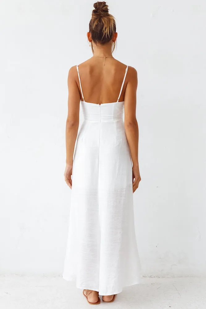 Heart In Two Maxi Dress White