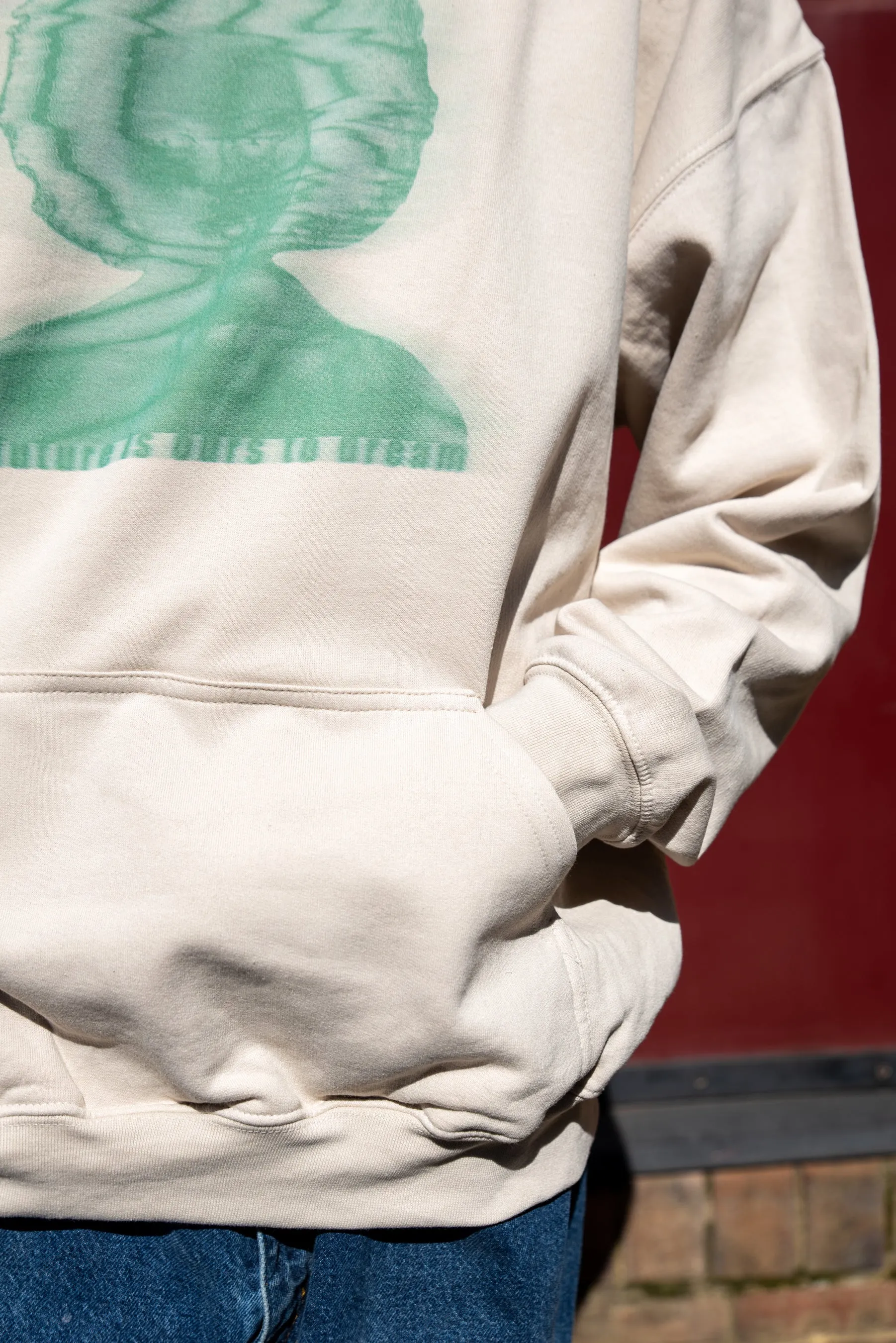 Hoodie in Sand with The Future Is Ours To Dream Print