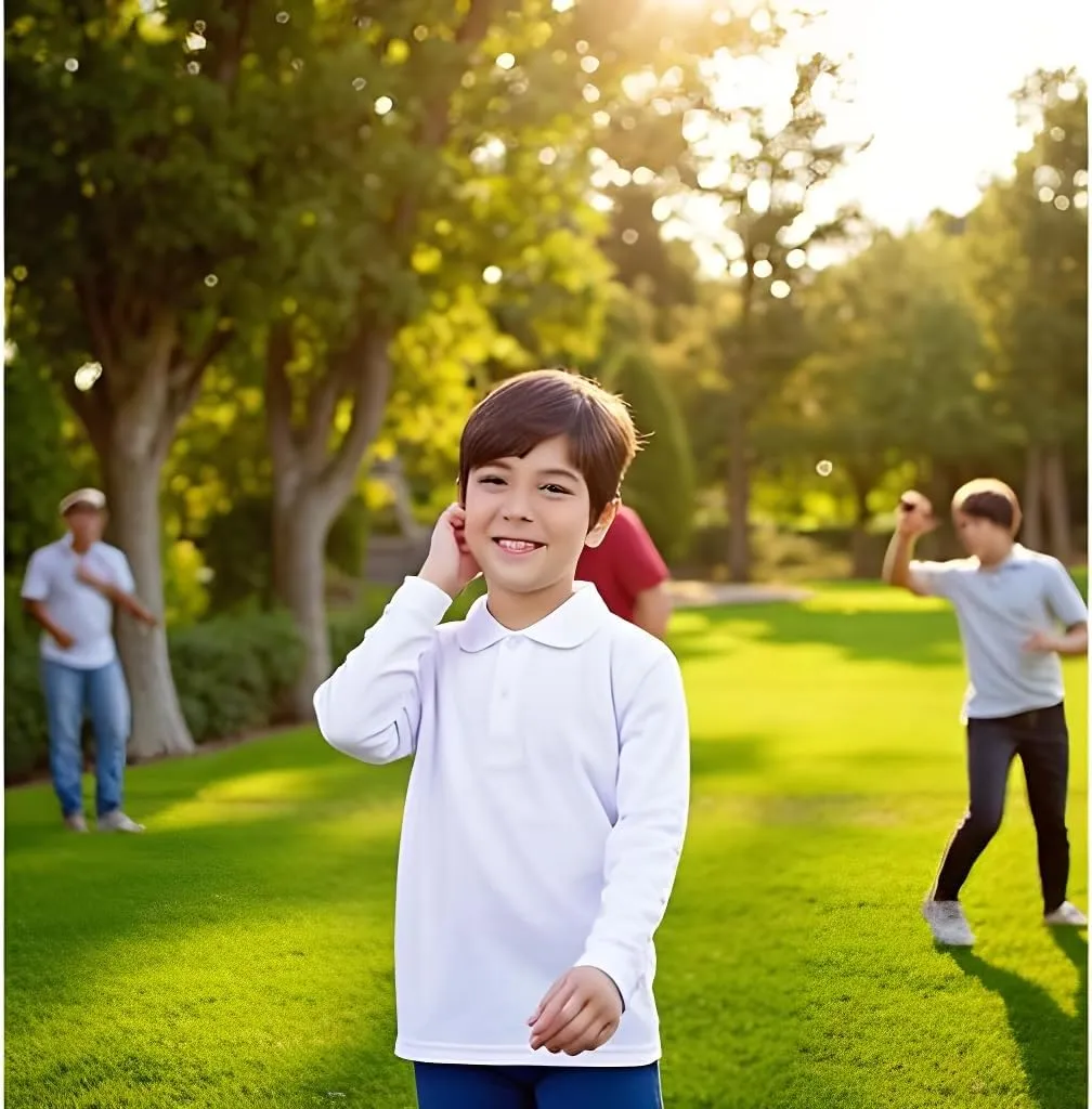 INGEAR Boys Golf Polo Long Sleeve Shirts Performance Active Wear Polo for Tennis and Casual Wear - Versatile Boys Polo Shirts