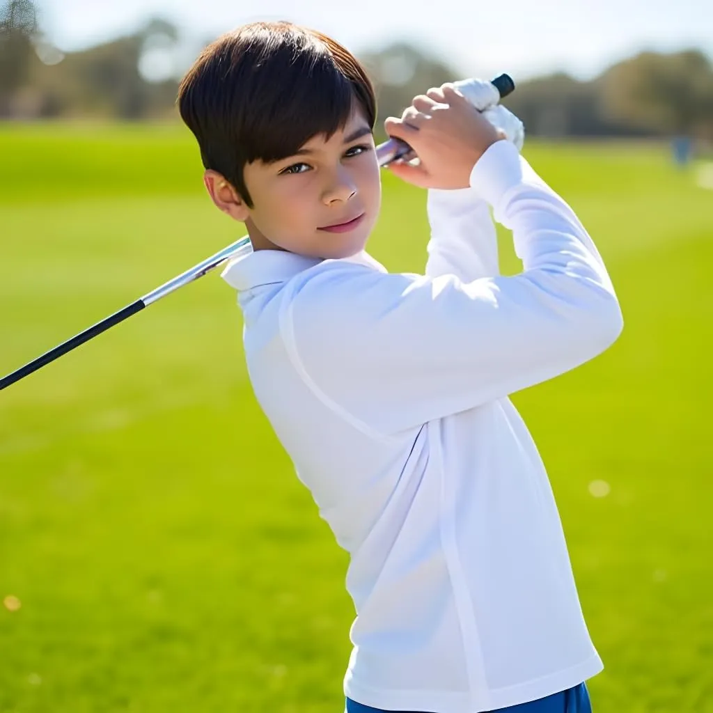 INGEAR Boys Golf Polo Long Sleeve Shirts Performance Active Wear Polo for Tennis and Casual Wear - Versatile Boys Polo Shirts