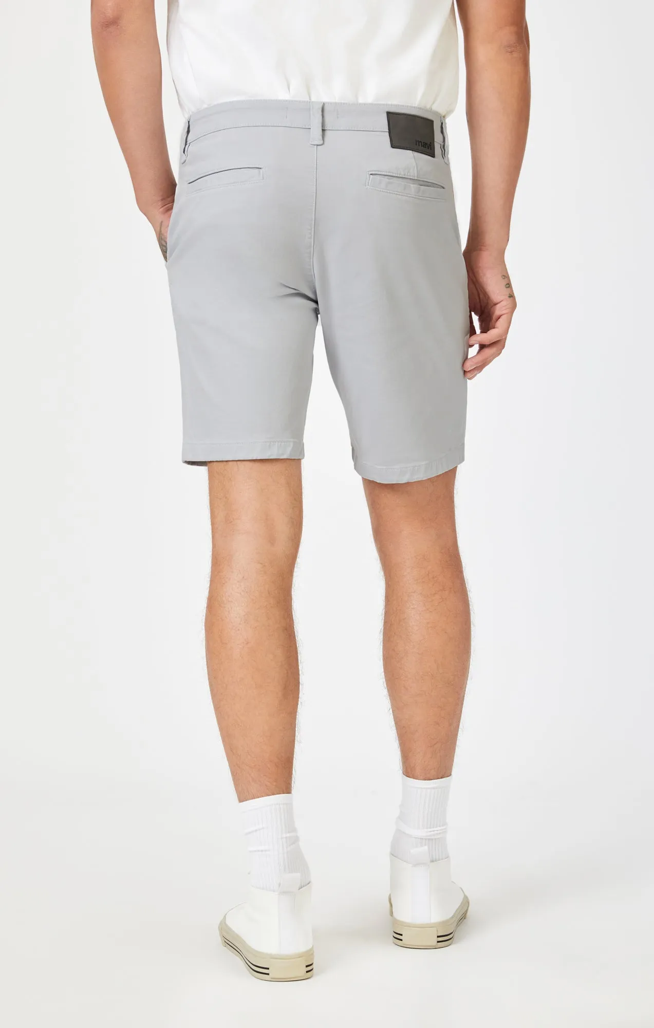 JACOB CROP SHORTS IN BLUE TWILL