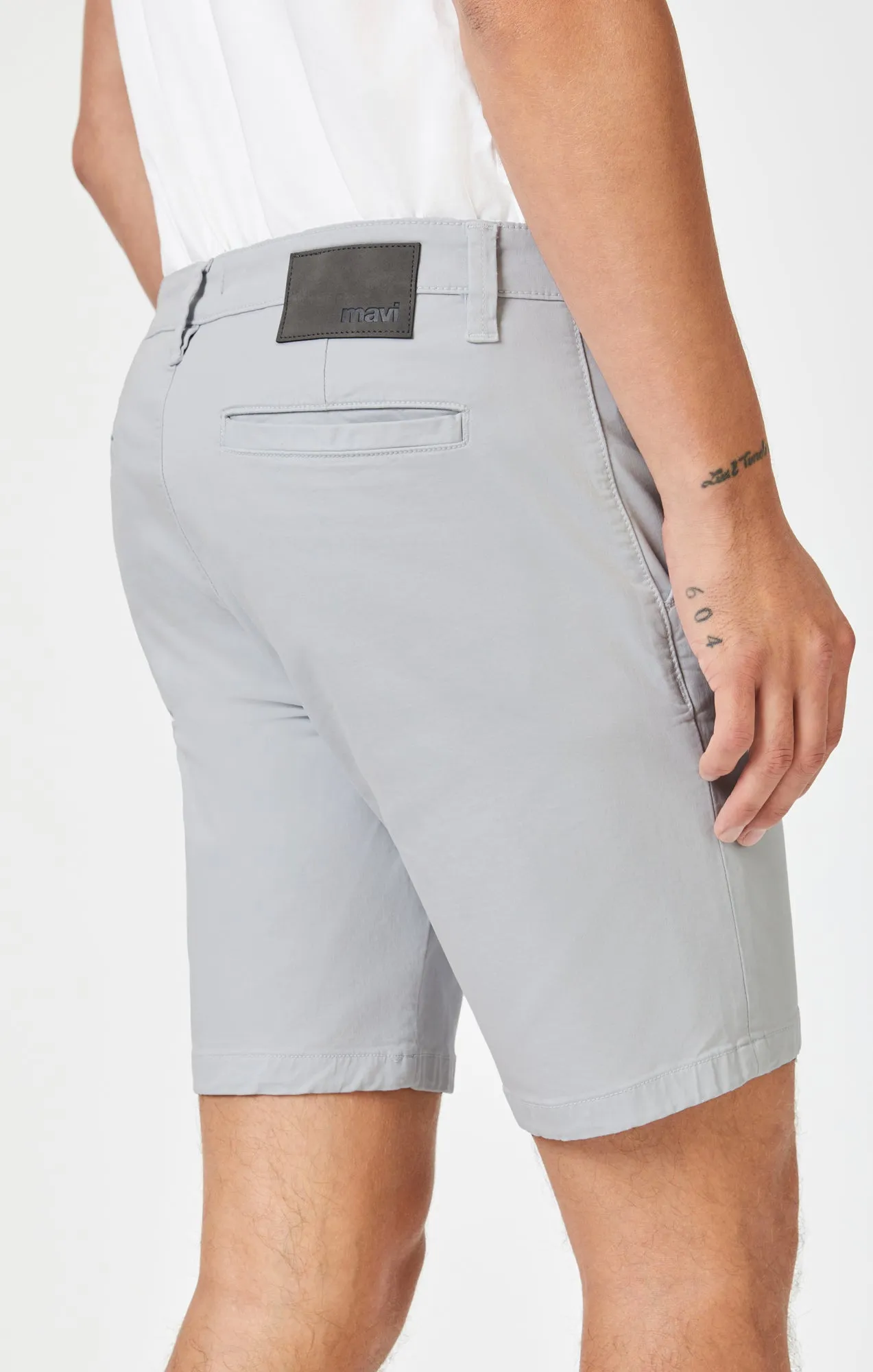 JACOB CROP SHORTS IN BLUE TWILL