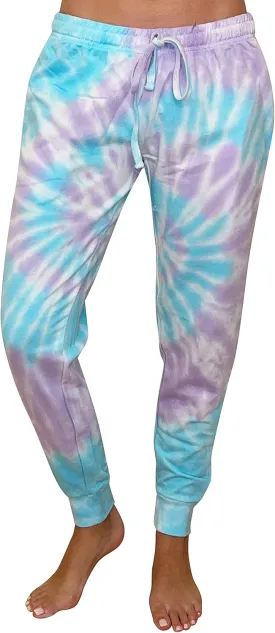Just Love Loop Terry Tie Dye Jogger Pants for Women