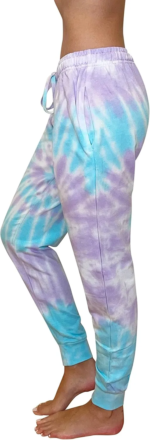 Just Love Loop Terry Tie Dye Jogger Pants for Women