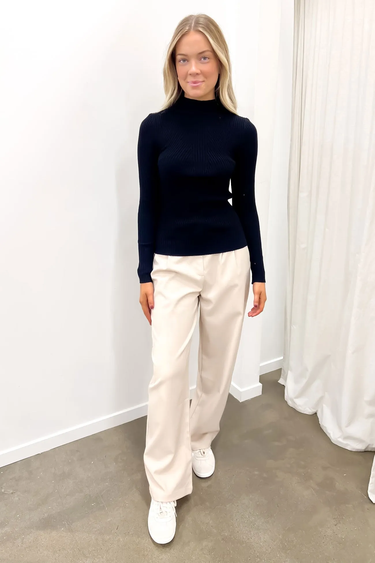 Layne Knit Top Black