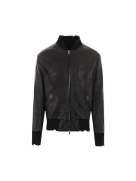 Leather Bomber Jacket