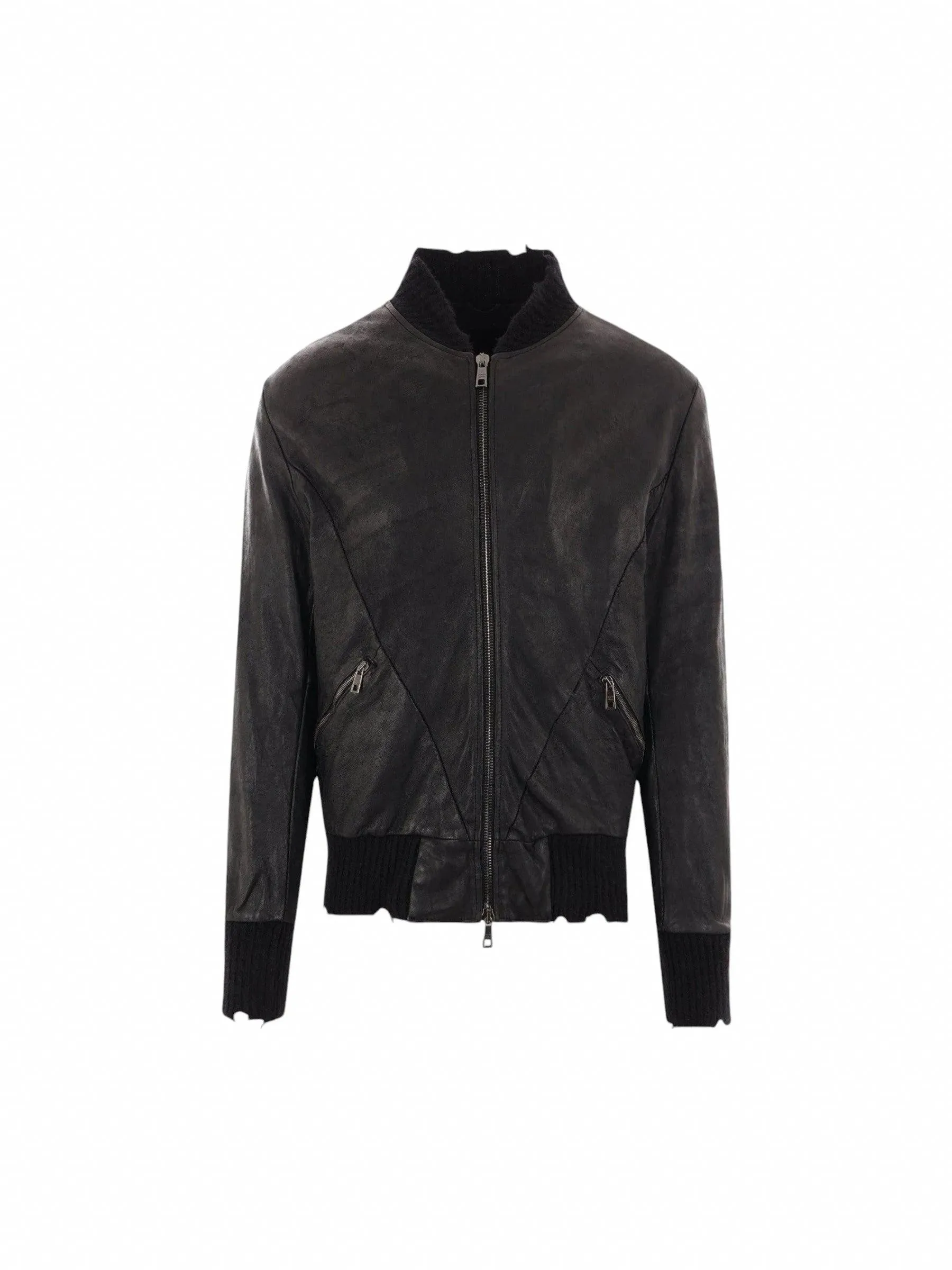 Leather Bomber Jacket