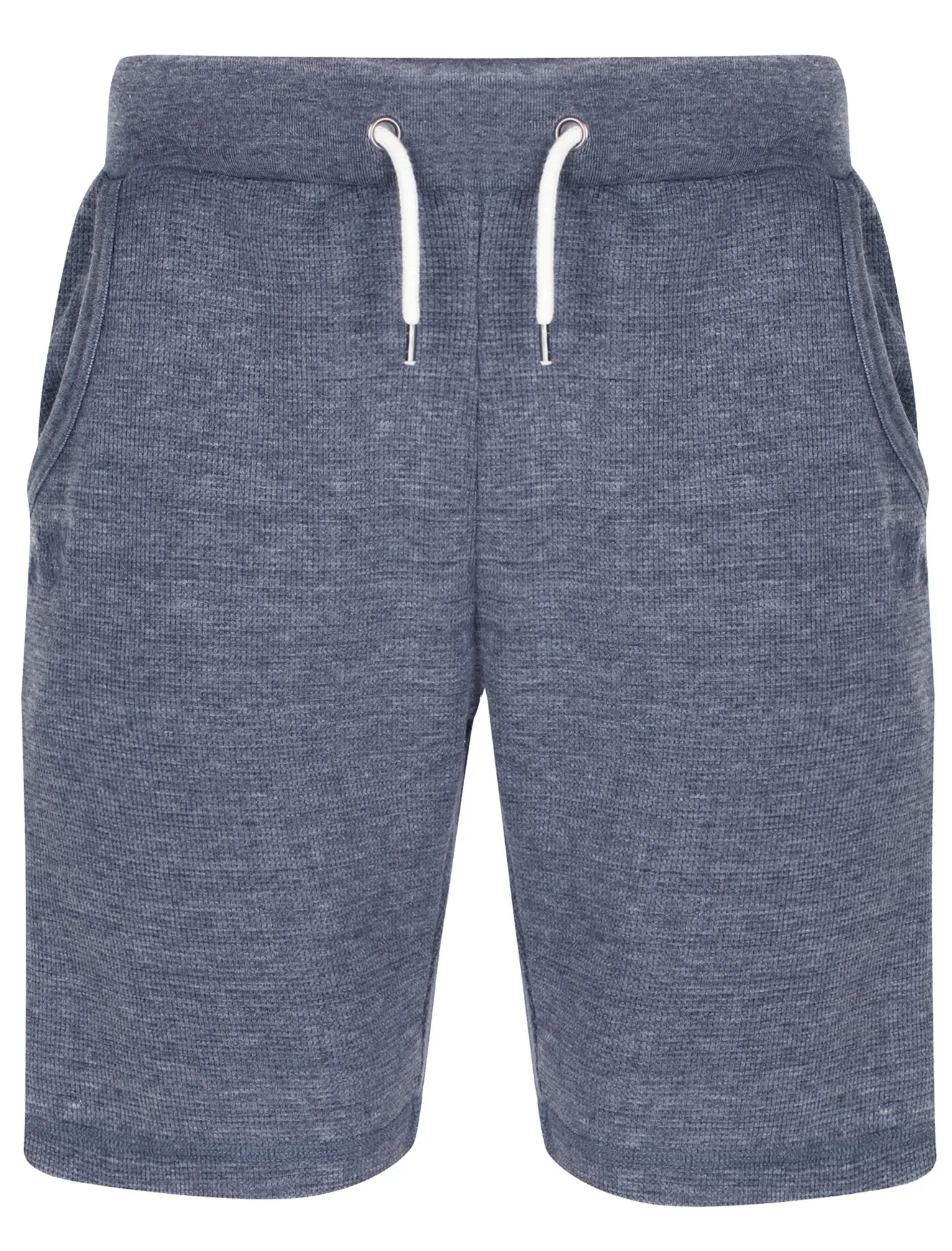 Longmoore Waffle Textured Jogger Shorts in True Navy - Tokyo Laundry